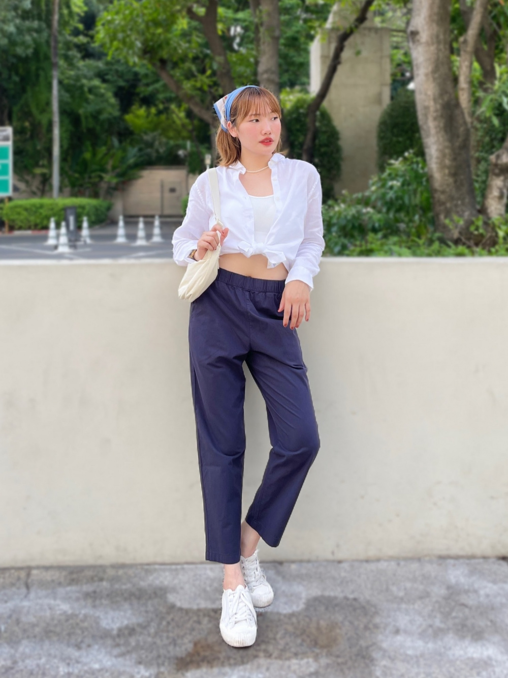 Check styling ideas for「Cotton Relax Ankle Pants」