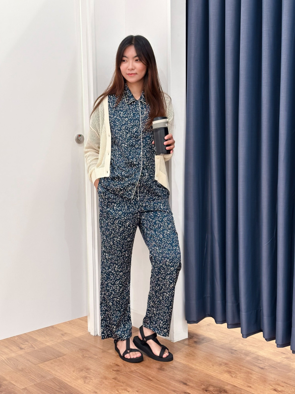 CHECK STYLING IDEAS FOR MESH SHORT CARDIGAN LONG SLEEVE SATIN PRINTED SHORT SLEEVE PAJAMAS LONG PANTS UNIQLO ID