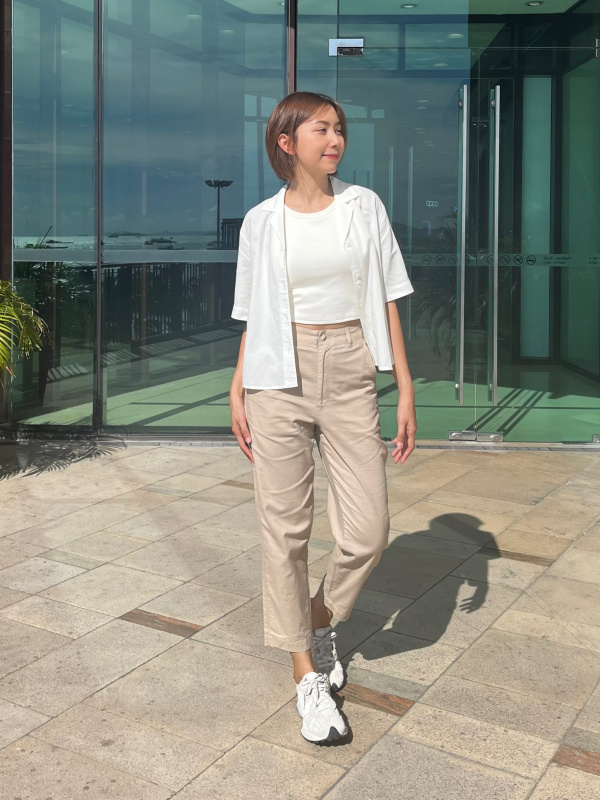 Check styling ideas for「Linen Cotton Tapered Pants」