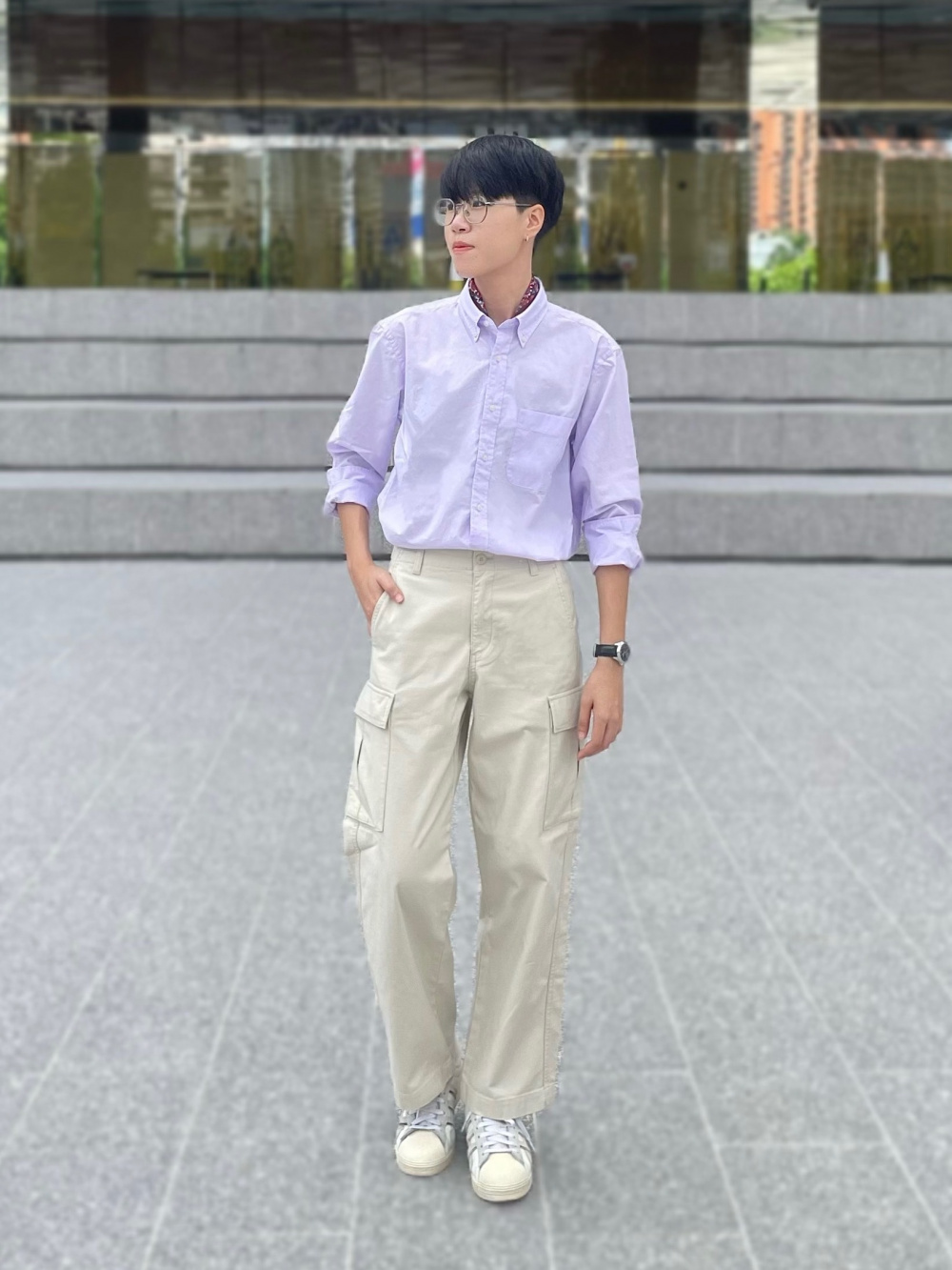 Check styling ideas for「Wide Straight Cargo Pants」