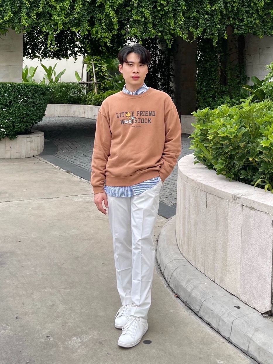 Check styling ideas for「Extra Fine Merino Knitted Long-Sleeve