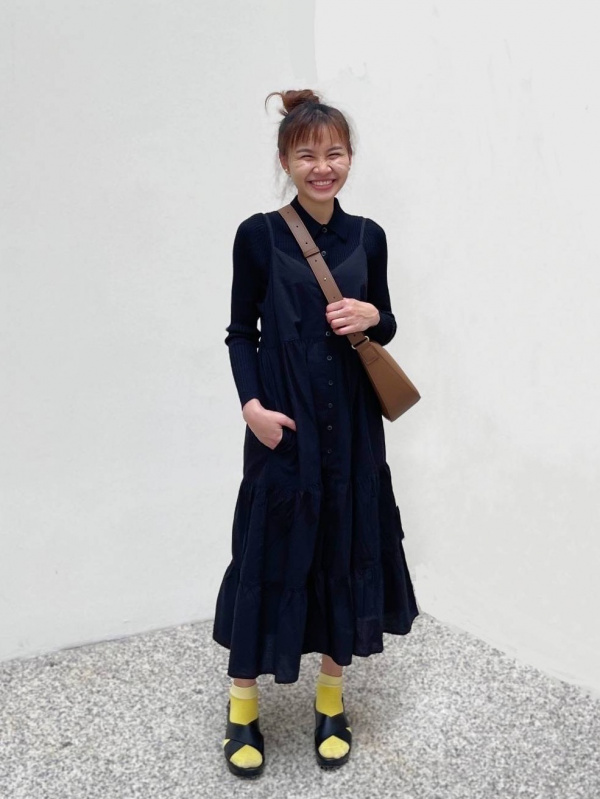 uniqlo cotton tiered camisole dress An outfit using Cotton Tiered Camisole Dress｜UNIQLO SG