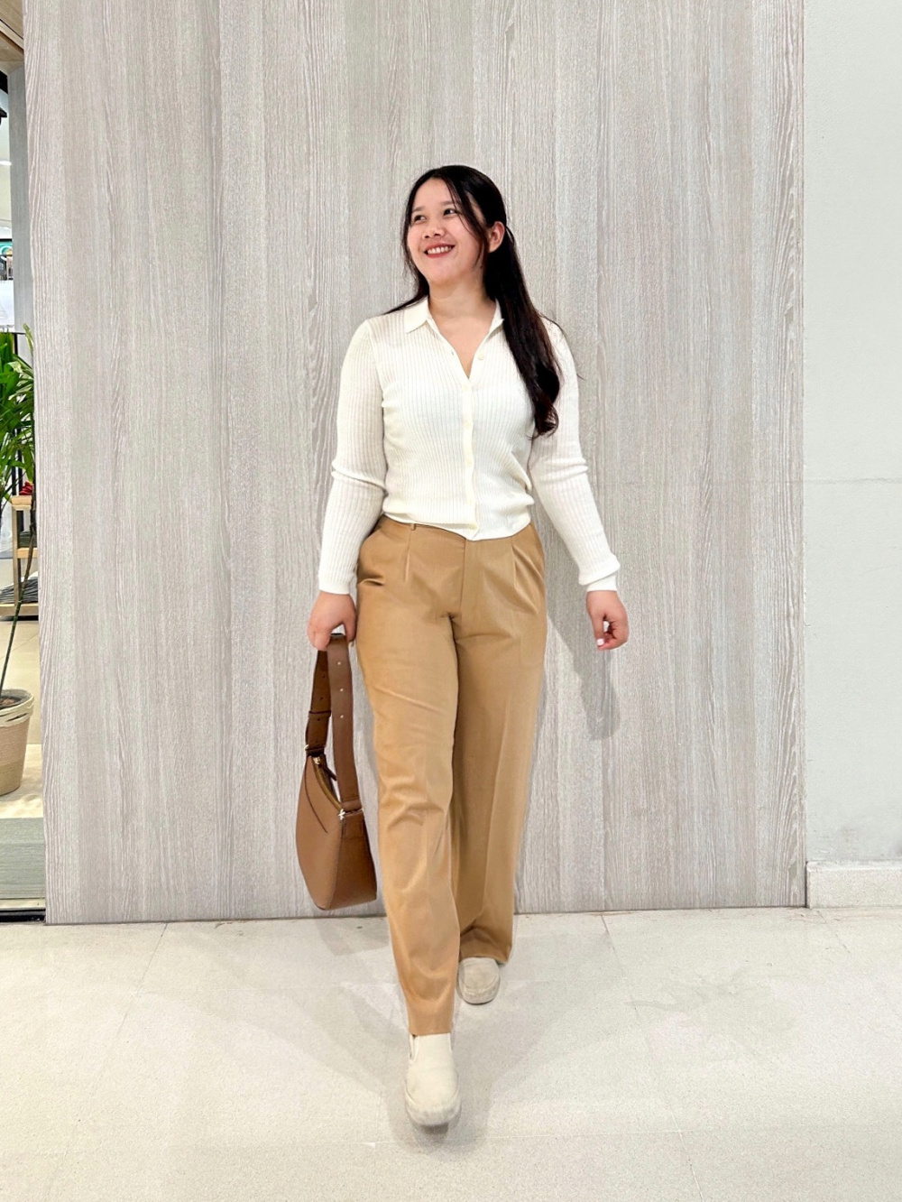 White and hotsell khaki outfit