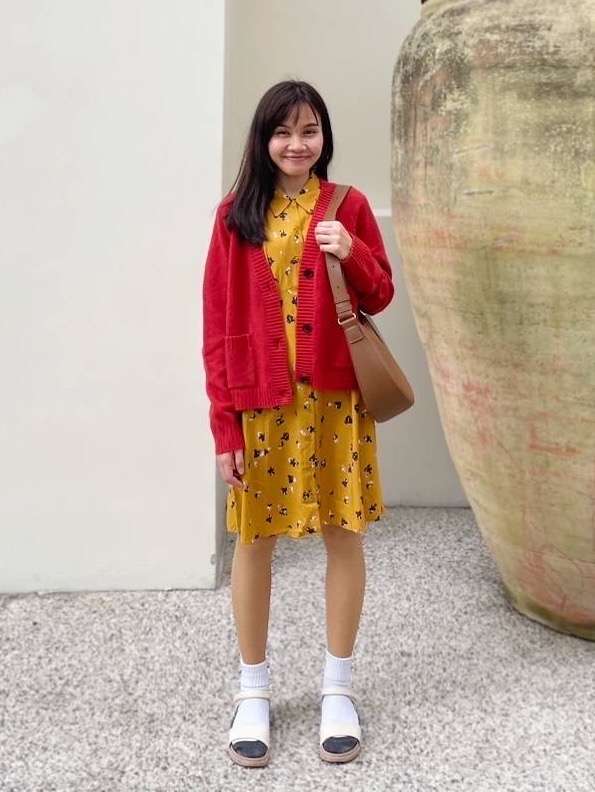 Uniqlo 2024 yellow dress