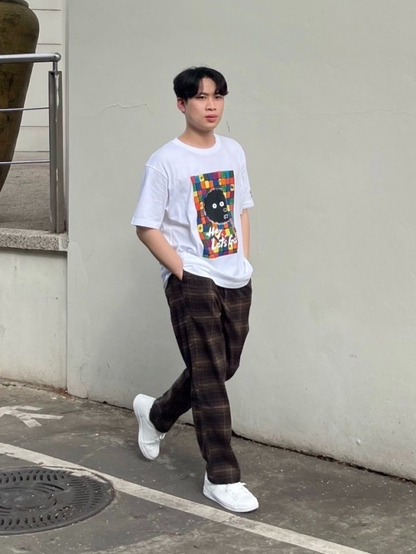 Uniqlo plaid hot sale pants