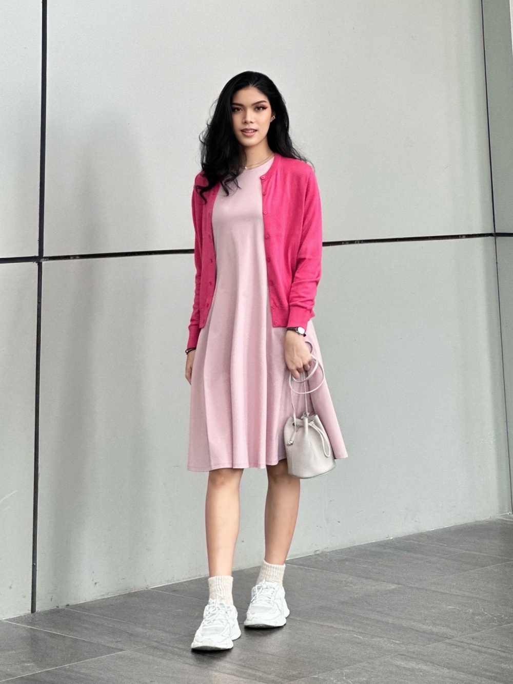 Uniqlo pink dress sale