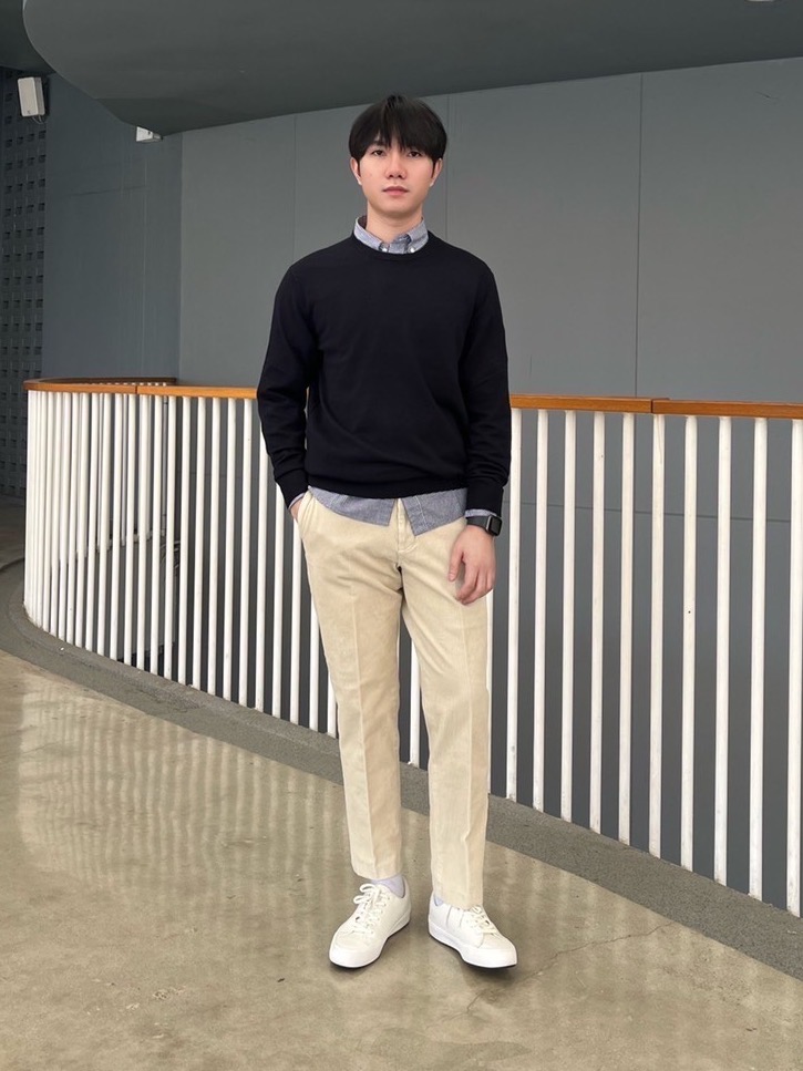 Check styling ideas for「Extra Fine Merino Knitted Long-Sleeve