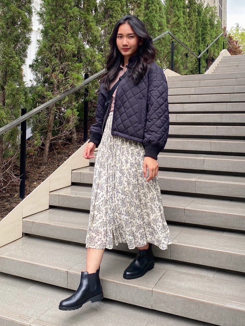 Chiffon skirt outlet uniqlo