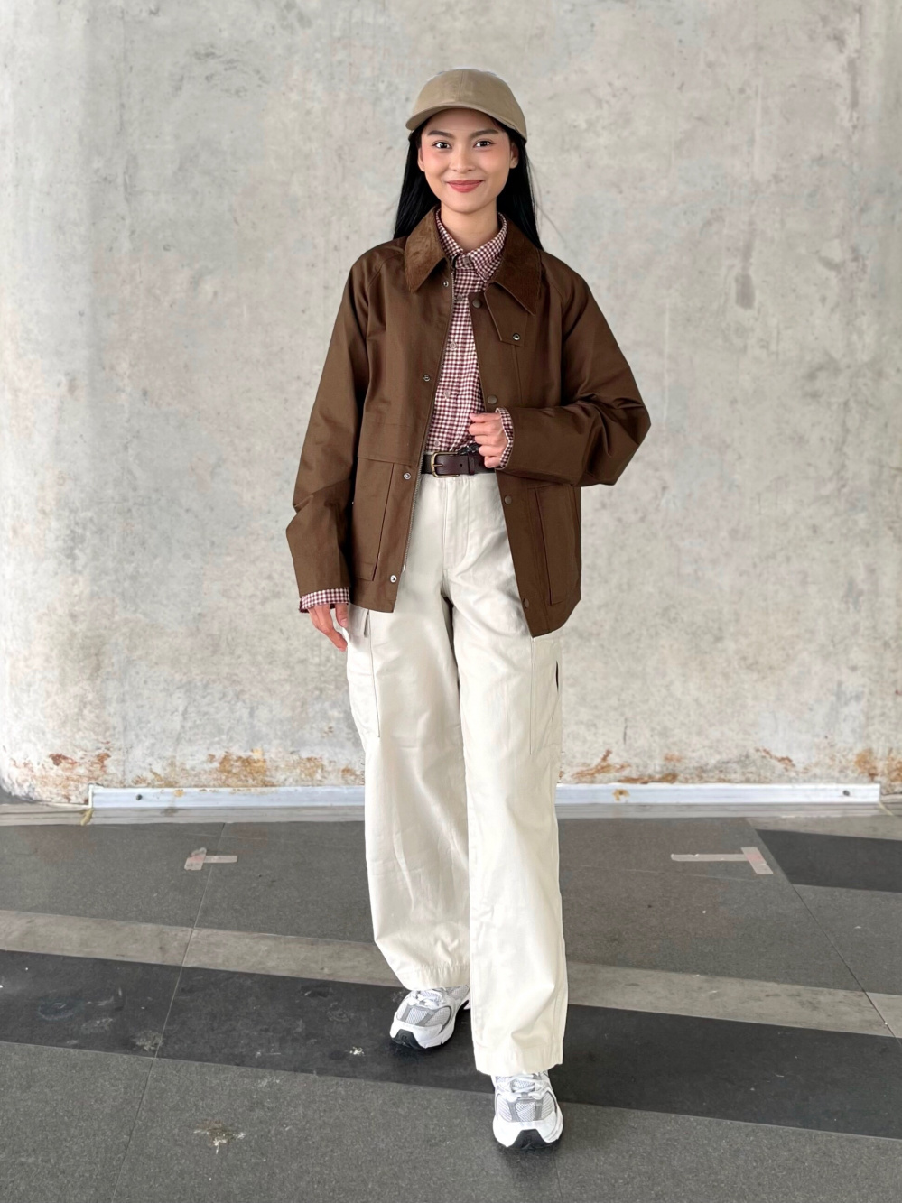 Check styling ideas for「Utility Short Blouson」