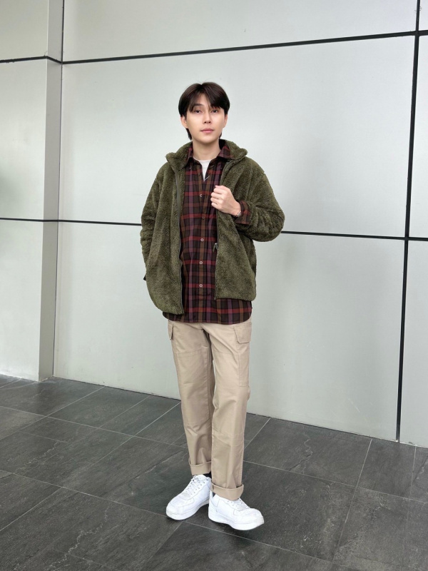 MEN'S TWILL OVERSIZED CHECKED LONG SLEEVE SHIRT | UNIQLO MY