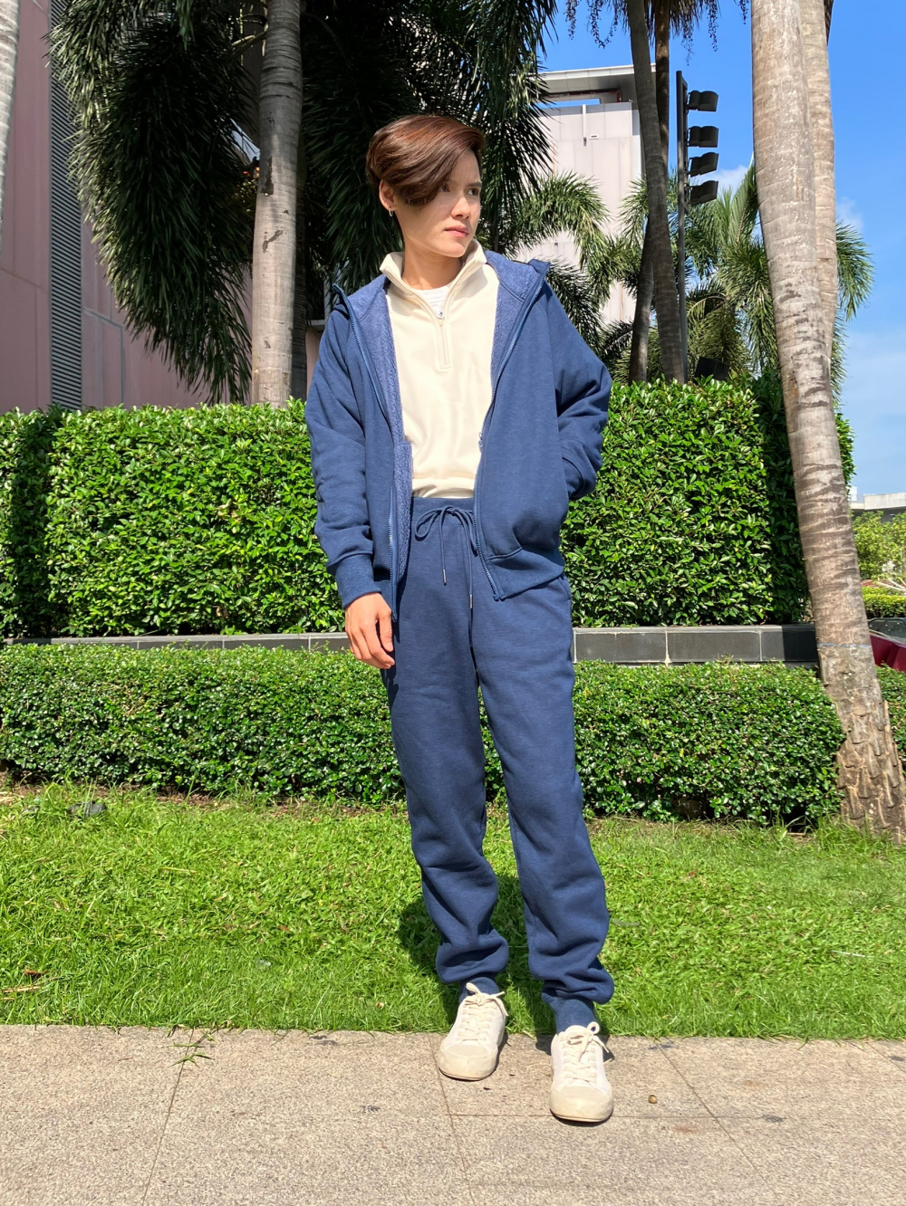 Check styling ideas for「Pile-Lined Fleece Jacket、HEATTECH Pile-Lined  Sweatpants」