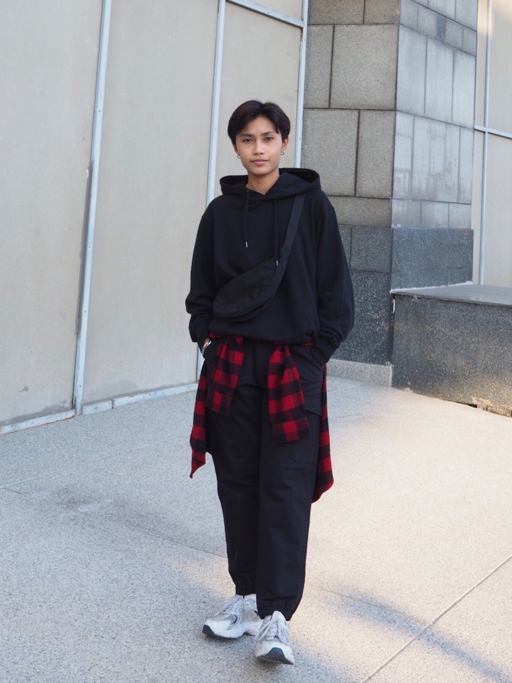 Check styling ideas for「KIDS Sweat Stadium Jacket、Cargo Jogger Pants」