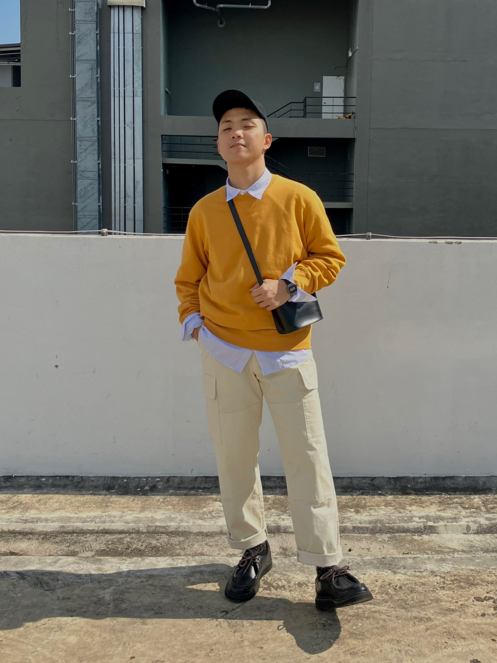 Check styling ideas for「KAWS Long Sleeve Sweatshirt、Washed Jersey Jogger  Pants」