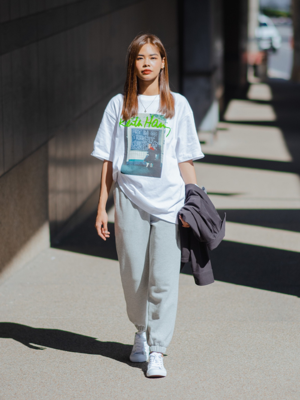 Check styling ideas for Sweat Pants Jersey Relaxed Jacket UNIQLO PH