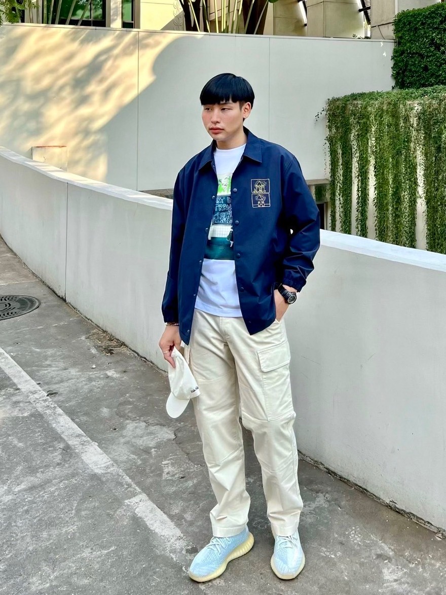 Check styling ideas for「Cargo Pants、Drawstring Bag」