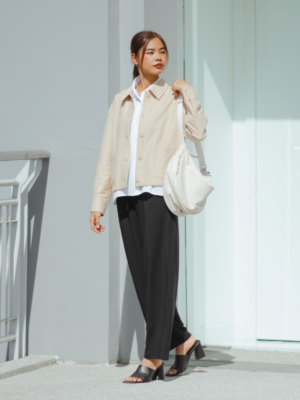 Check styling ideas for「Jersey Relaxed Jacket、Parachute Pants」