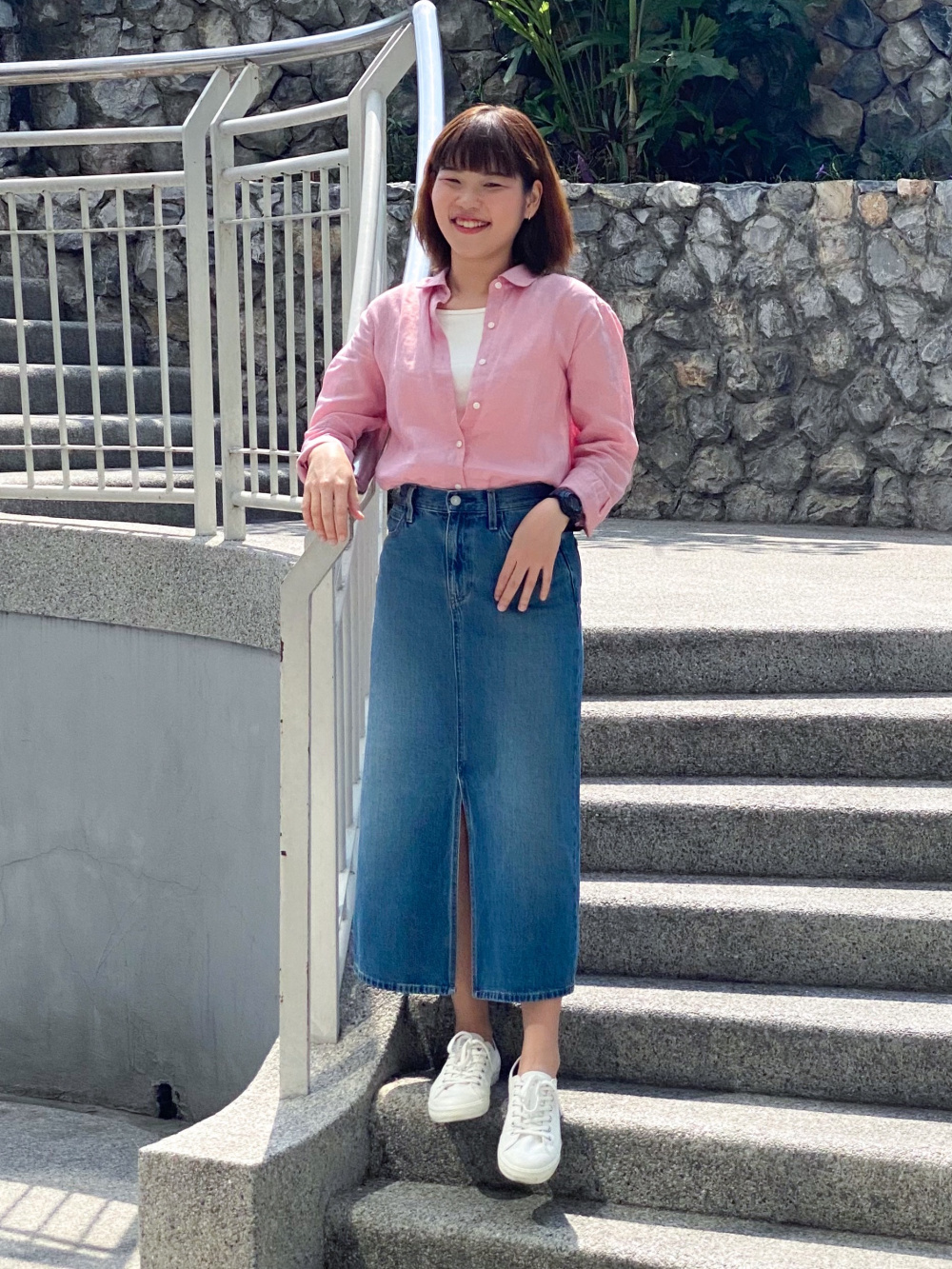 Check styling ideas for「Extra Stretch AIRism Leggings、Denim Long Skirt」