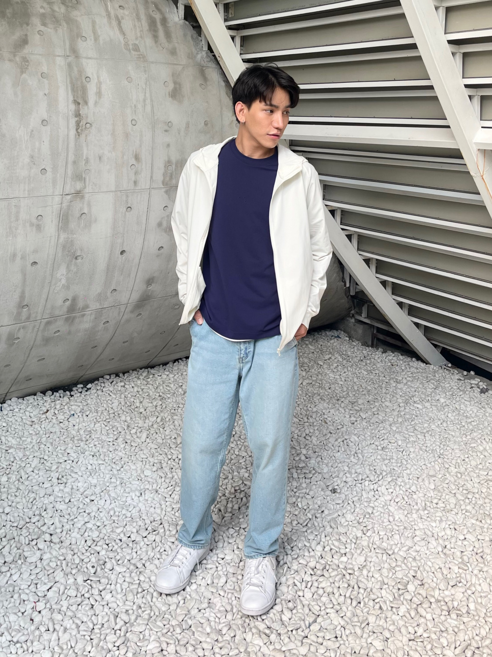 Check styling ideas for「Ultra Stretch DRY-EX Full-Zip Long Sleeve