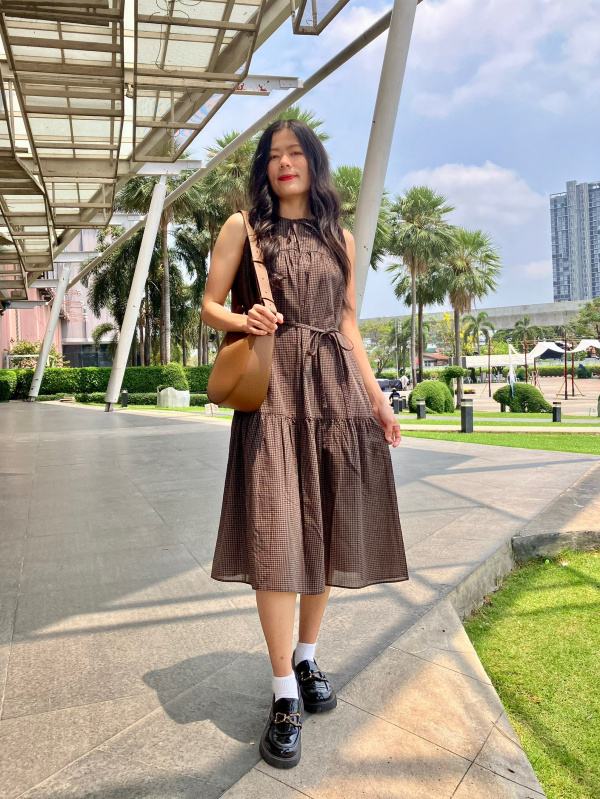 light cotton sleeveless dress uniqlo Check styling ideas for「Light Longer length creates a size:S / 4-6 Tiered dress price-change-job-active Baserange Luce Dress -