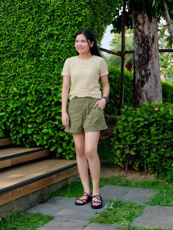WOMEN'S SHIRRING SHORT SLEEVE T-SHIRT | UNIQLO PH