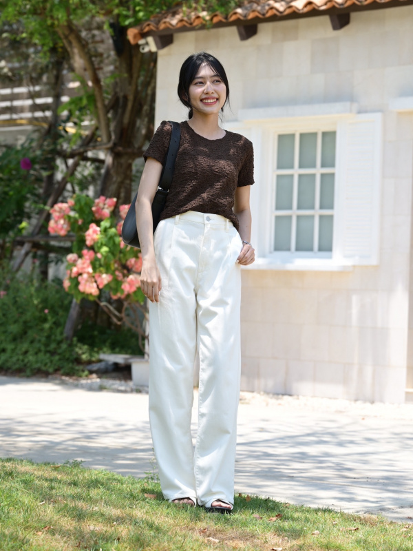 【2plan】25SS★ [LAN ARCHIVE] Front Shirring Short Sleeve T WOMEN'S SHIRRING SHORT SLEEVE T-SHIRT | UNIQLO AU