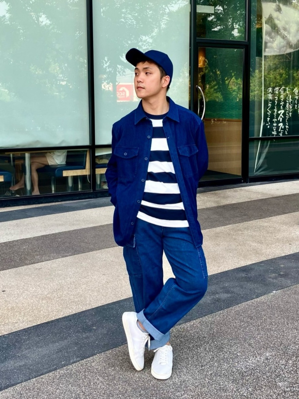 MEN'S OVERSIZED T-SHIRT | HALF SLEEVE | STRIPED | UNIQLO VN