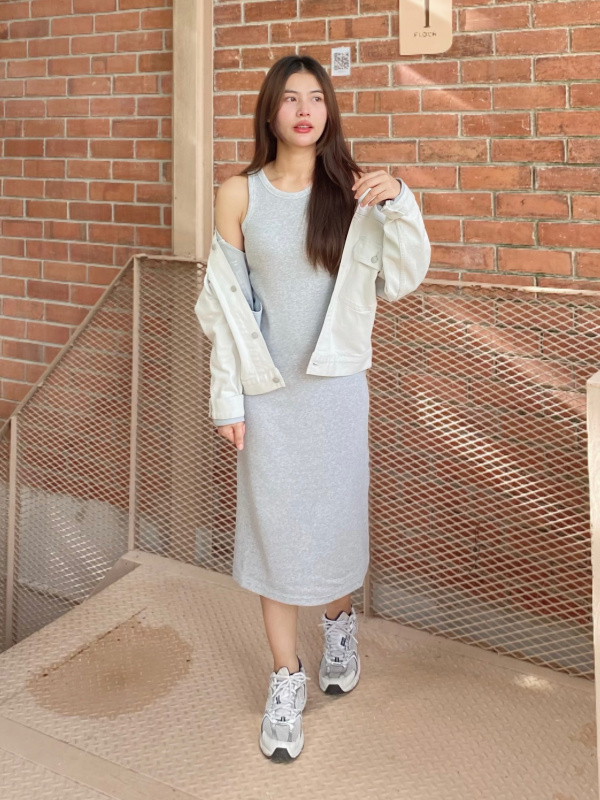 WOMEN'S RIBBED BRA SLEEVELESS DRESS | UNIQLO PH