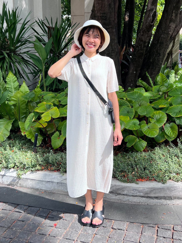 Lace Knit Dress | Short Sleeve(Women's) outfit ideas| UNIQLO ID