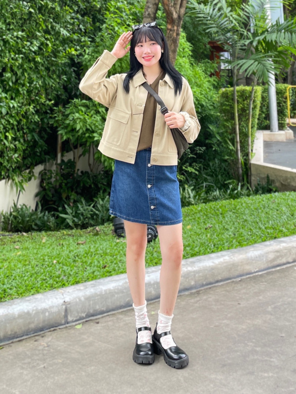 CHECK STYLING IDEAS FOR JERSEY RELAXED JACKET GIRLS DENIM MINI SKORT UNIQLO PH