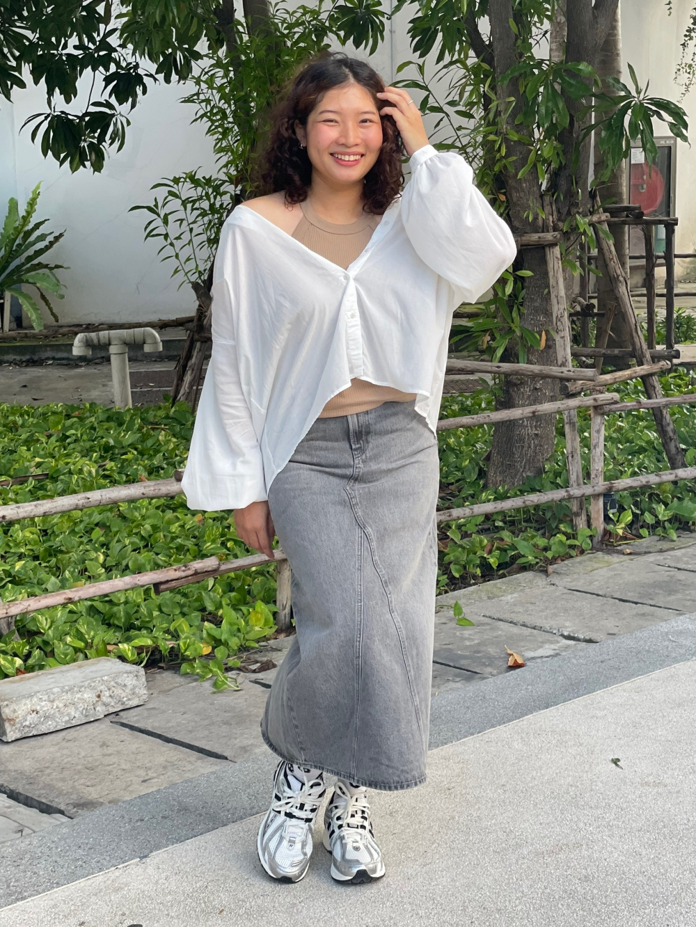 yilon LITTLE FLOWER CHIFFON BLOUSE SKIRT yilon little flower