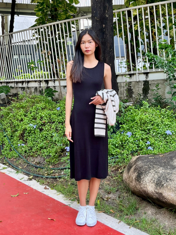WOMEN'S COTTON BLEND KNIT DRESS | SLEEVELESS | UNIQLO TH