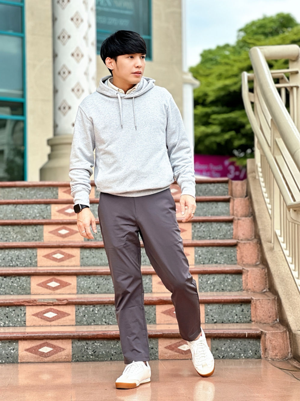 Check styling ideas for Sweat Pullover Long Sleeve Hoodie Pleated Wide Pants Regular Length 70 76 cm UNIQLO TH