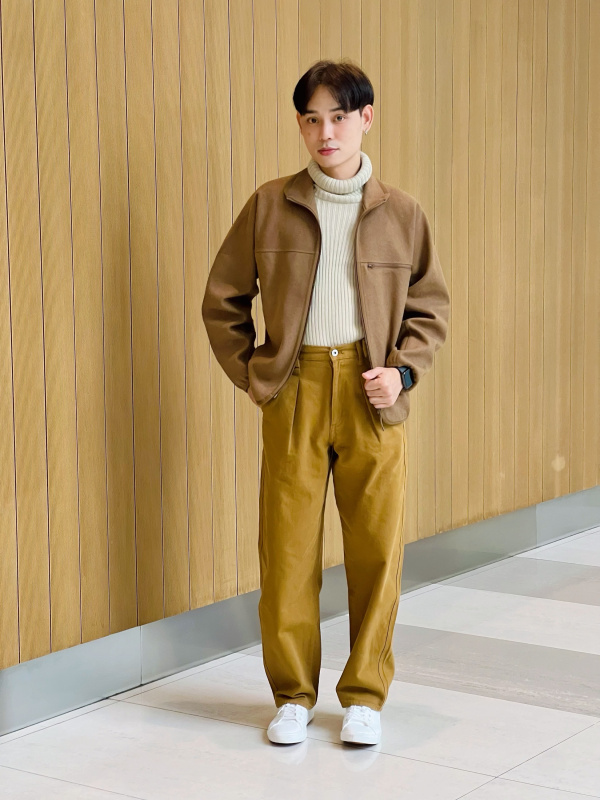 MEN'S BRUSHED JERSEY ZIP-UP BLOUSON | UNIQLO VN