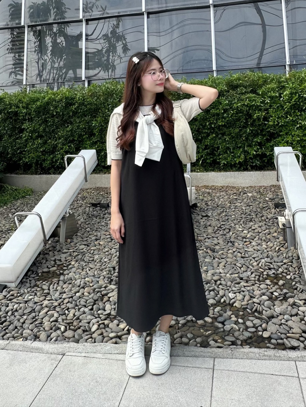 Check styling ideas for「Drape Camisole Dress」| UNIQLO PH