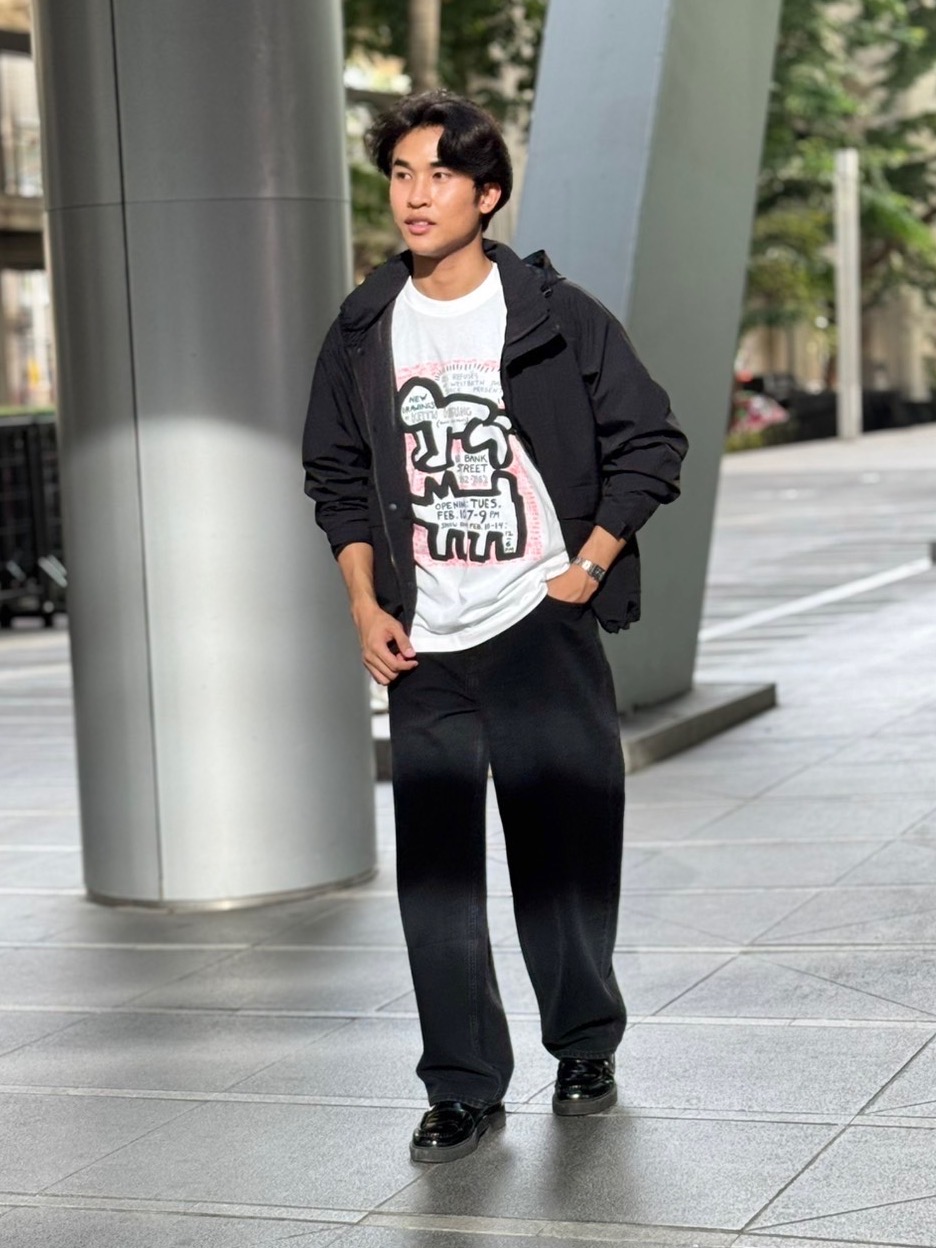 Check styling ideas for「Windproof Stand Blouson、NY POP ART UT | Keith ...