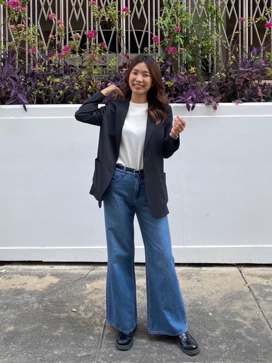 トップス deres drape blouse deres cotton drape blouse black