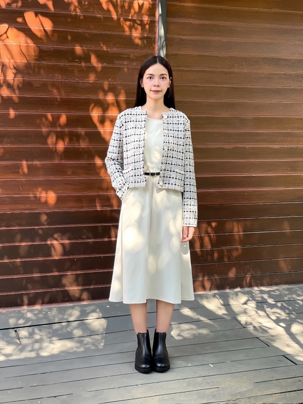 AMERI JACKET LIKE TIGHT KNIT DRESS JACKET LIKE TIGHT KNIT DRESS