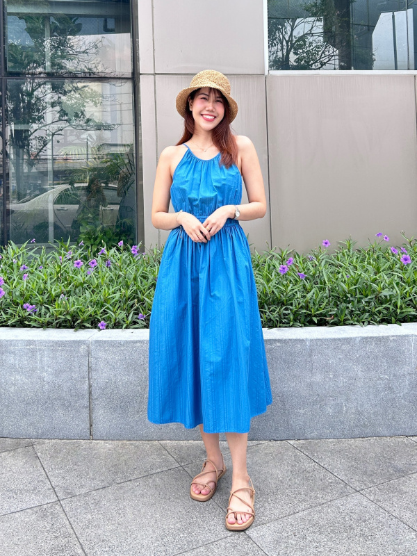 WOMEN'S HALTER NECK DRESS SLEEVELESS | UNIQLO SG