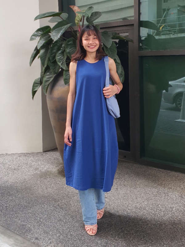 Check styling ideas forJersey Balloon Dress| UNIQLO VN