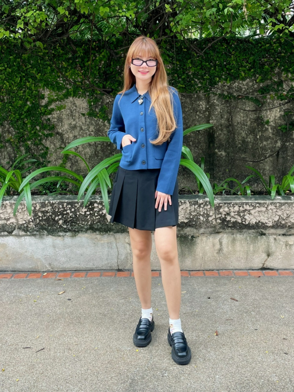 An outfit using Milano Ribbed Knitted Jacket｜UNIQLO PH