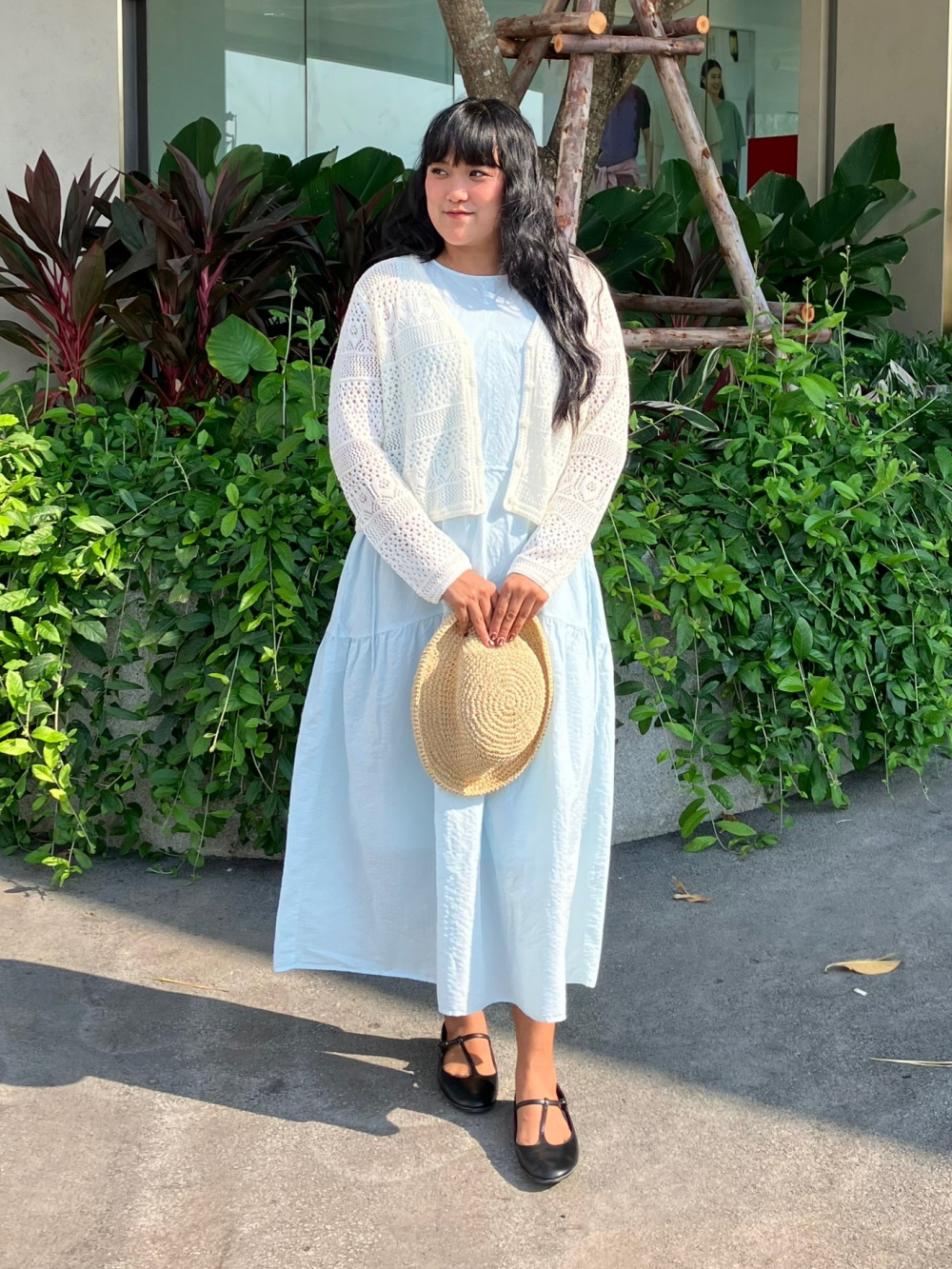 farm rio dress blue Farm Rio Palm Tree Dress