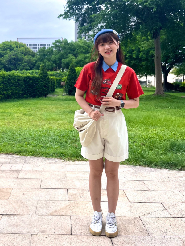 女裝亞麻混紡高腰細褶短褲的StyleHint 網友穿搭靈感| UQ 搜尋