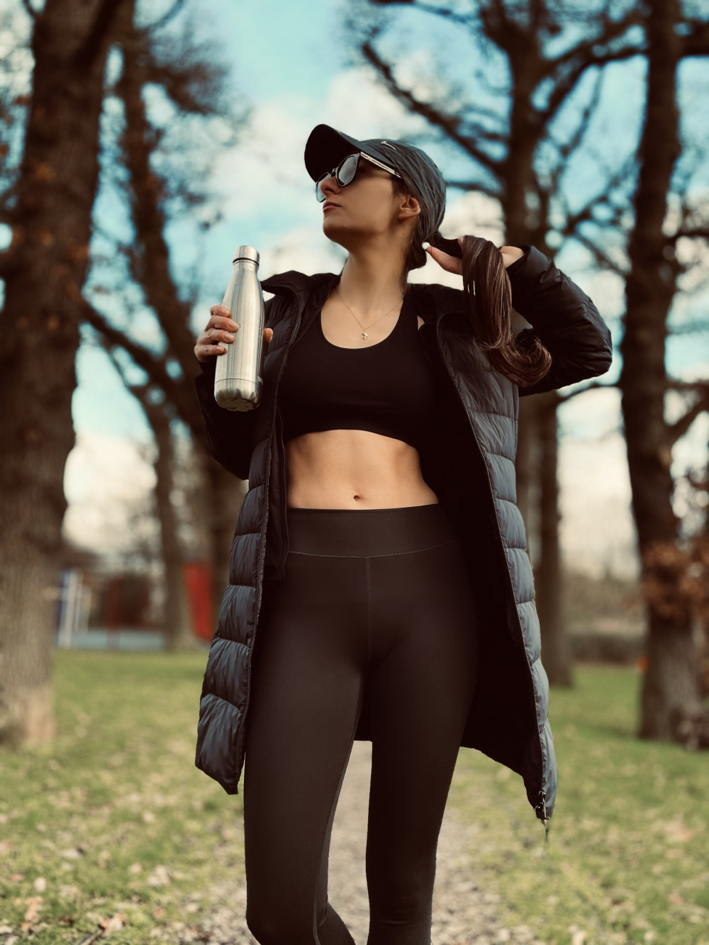 Check styling ideas for「AIRism UV Protection Active Soft Leggings、Active  Racerback Wireless Bra」