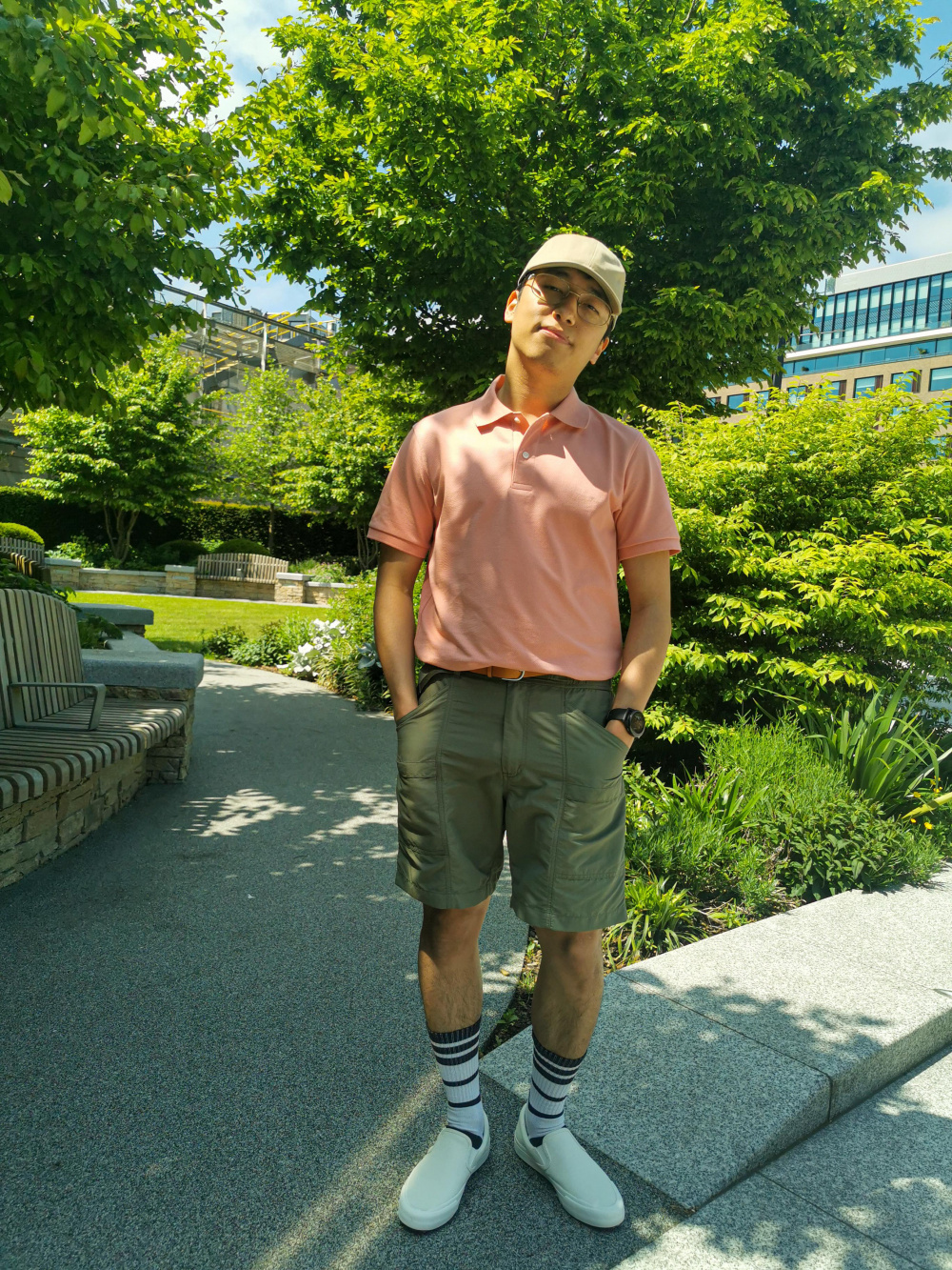 Check styling ideas for「AIRism Pique Short-Sleeve Polo Shirt