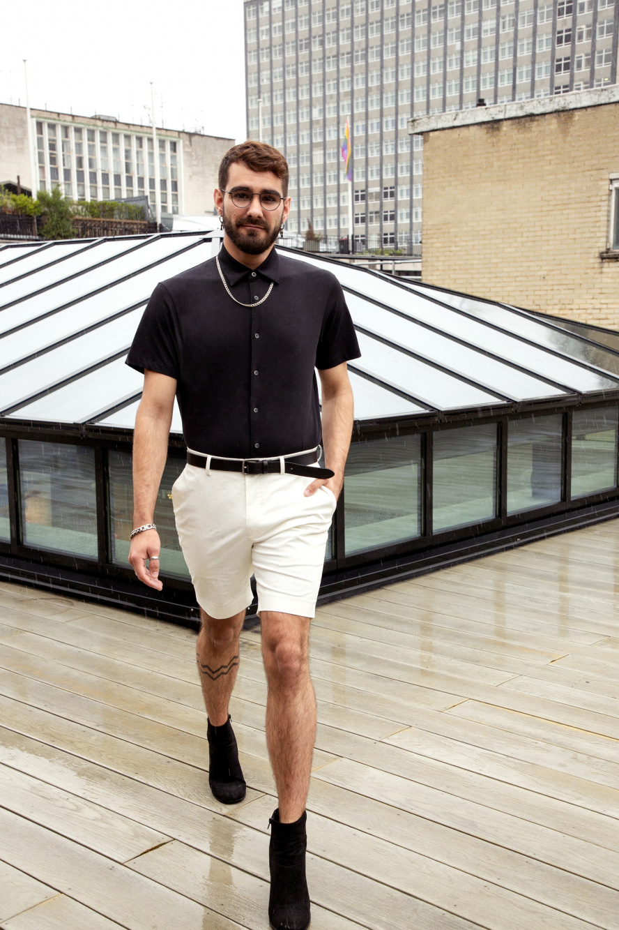 Check styling ideas for「AIRism Pique Short-Sleeve Polo Shirt