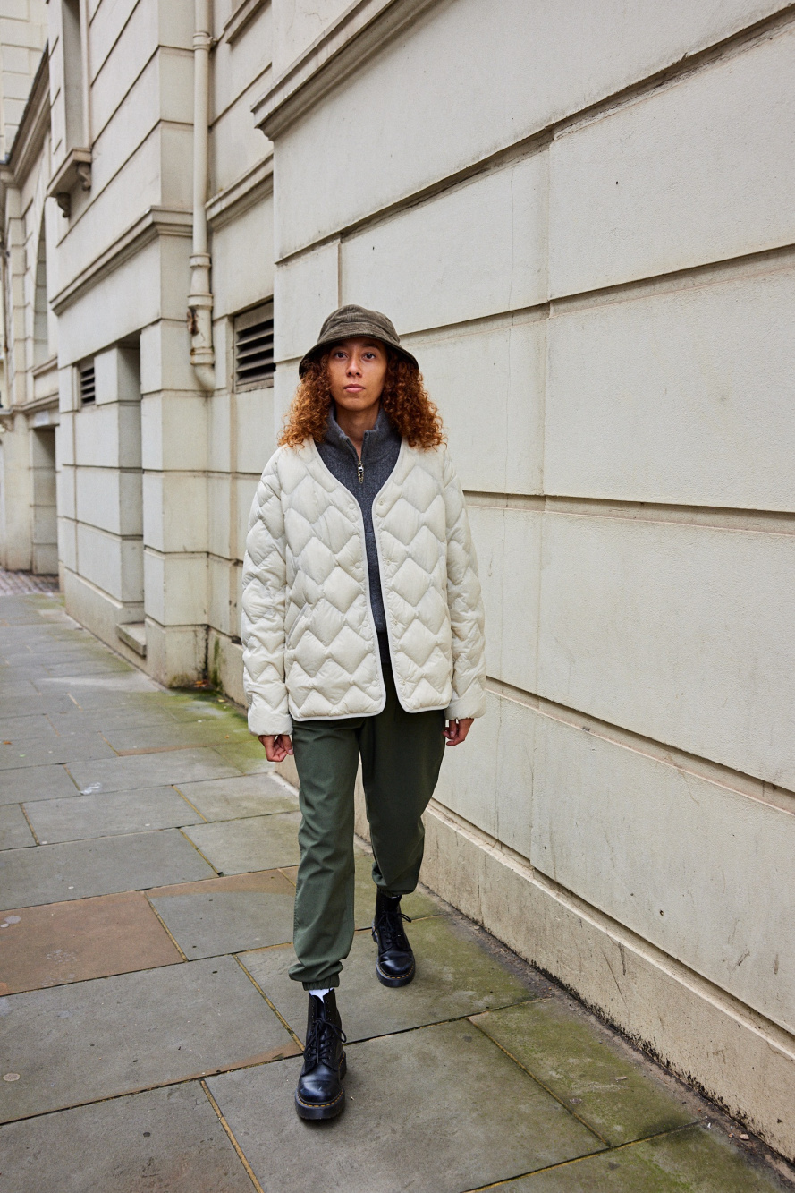 Check styling ideas for「Ultra Light Down Relaxed Jacket」