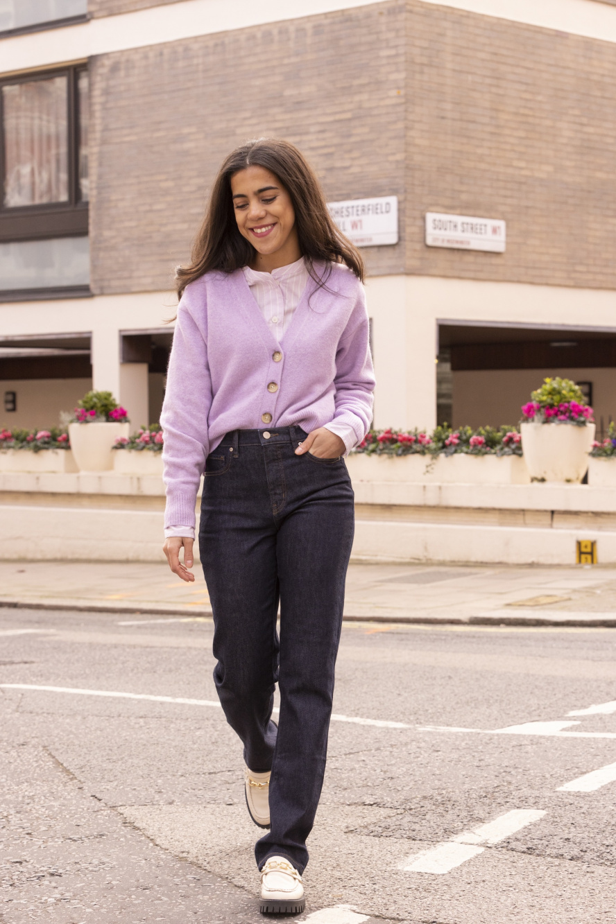 Cropped discount cardigan shirt