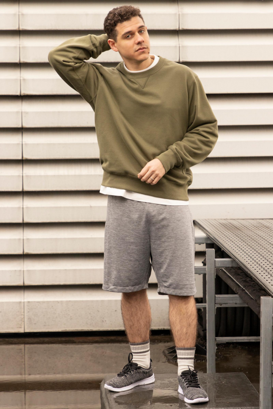 Crew neck cheap with shorts