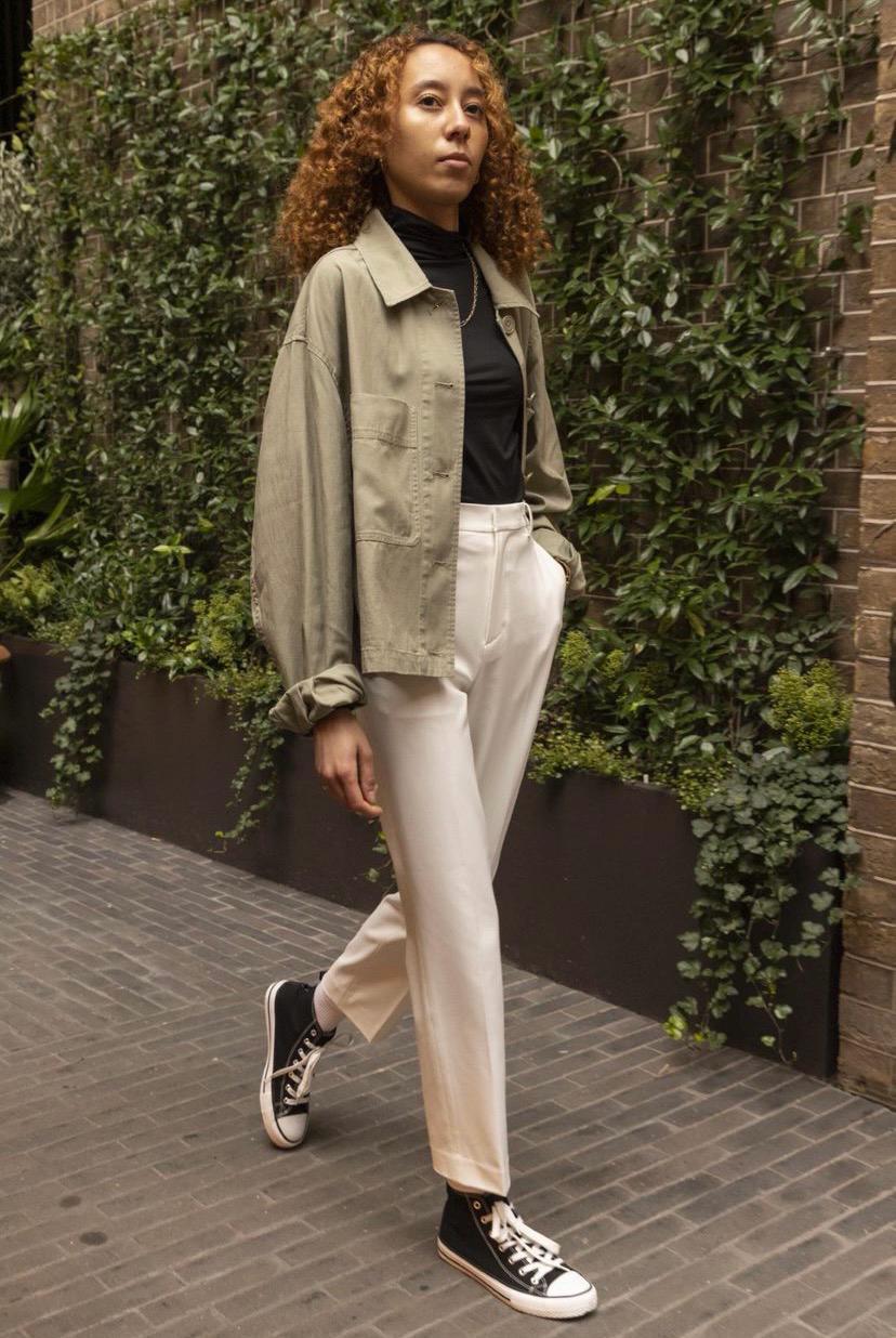 White Blazer with White Sweatpants Outfits For Women (2 ideas & outfits)