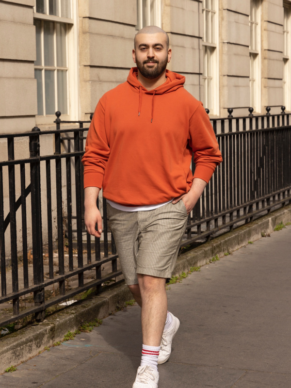 Uniqlo hotsell orange hoodie